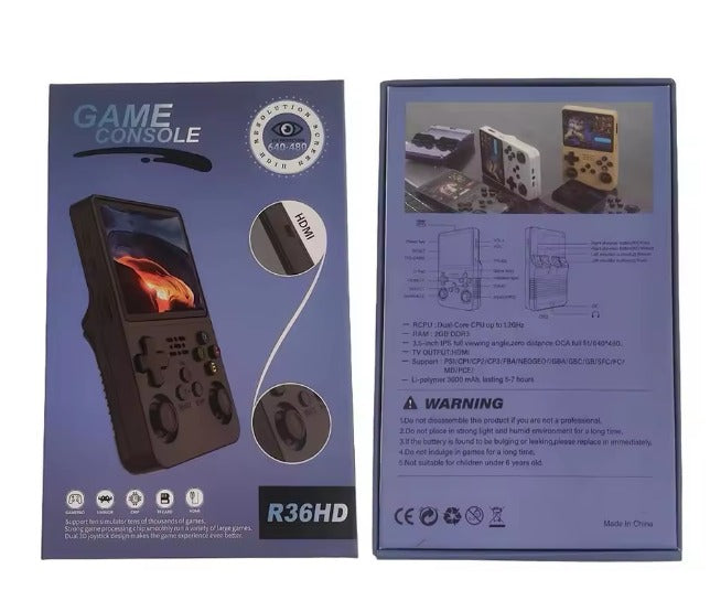 Mini Consola De Video Juegos R36sHD AzuL